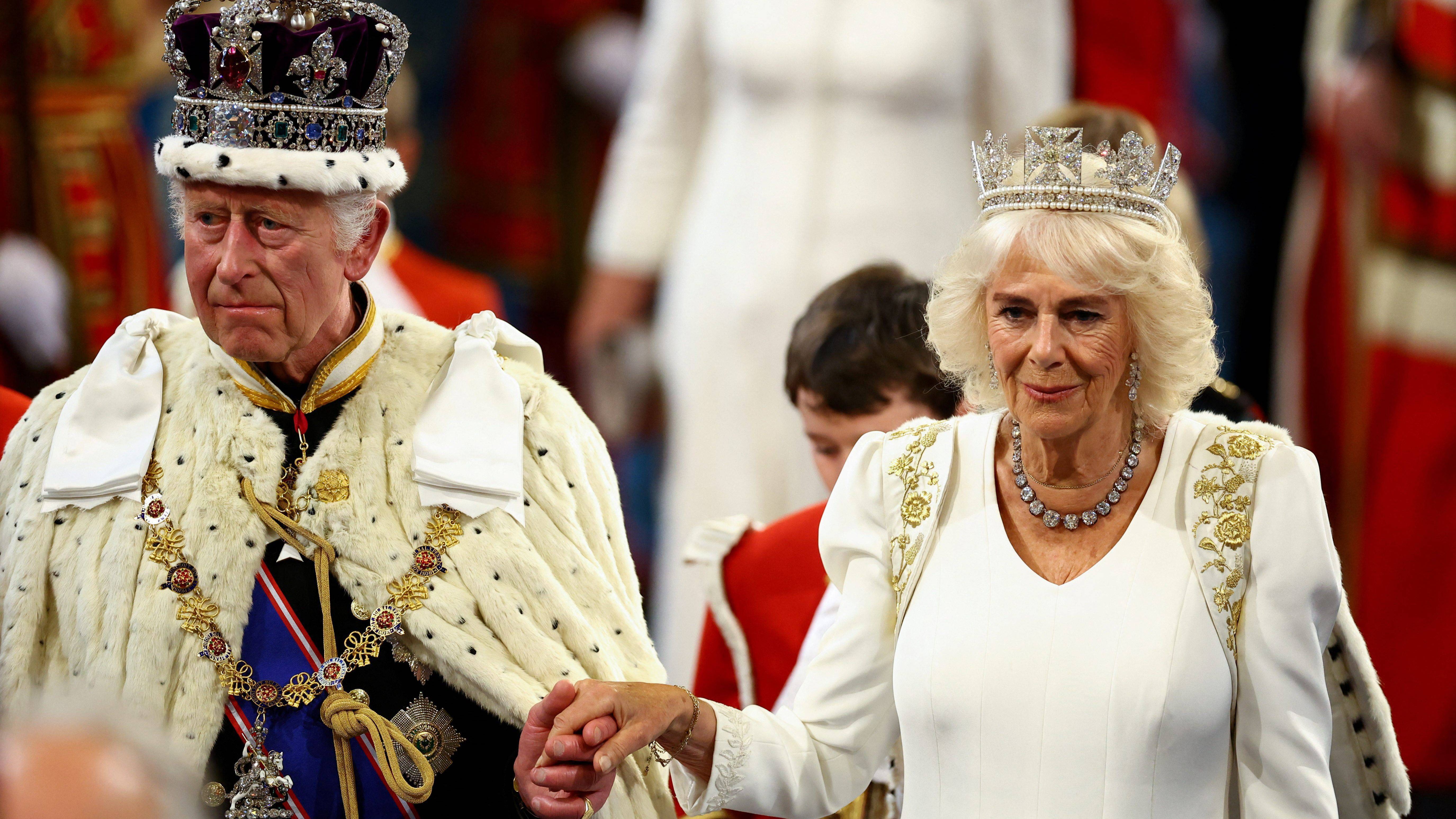 Carlos III y Camila este 17 de julio.