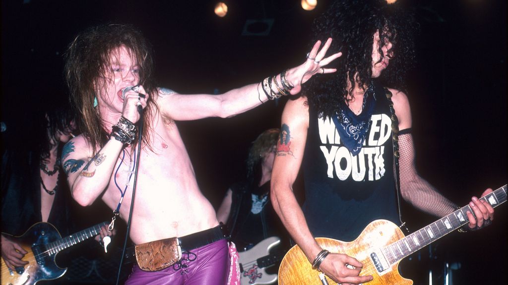 Guns N' Roses en pleno apogeo ochentero.