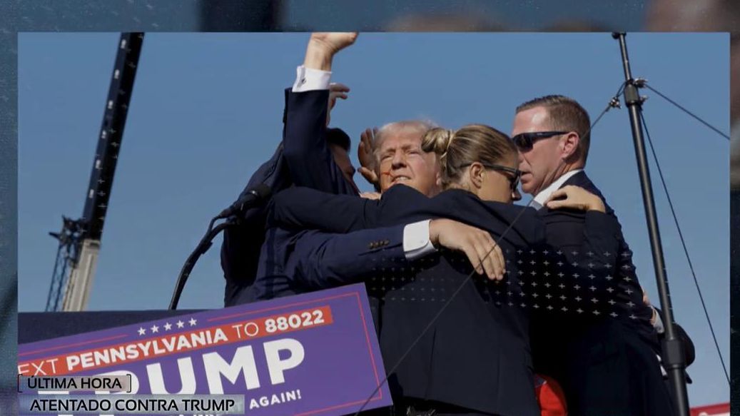 Imagen del atentado contra Donald Trump