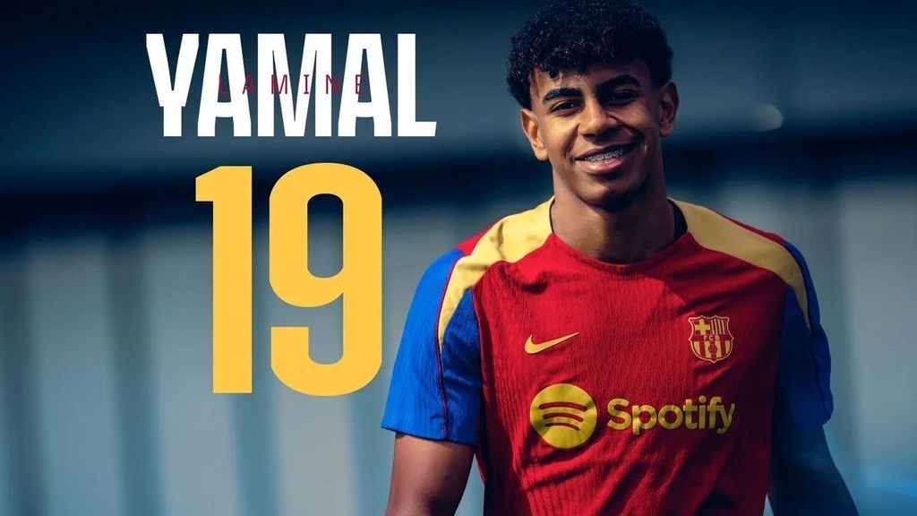 Lamine Yamal lucirá el número '19' en el Barça