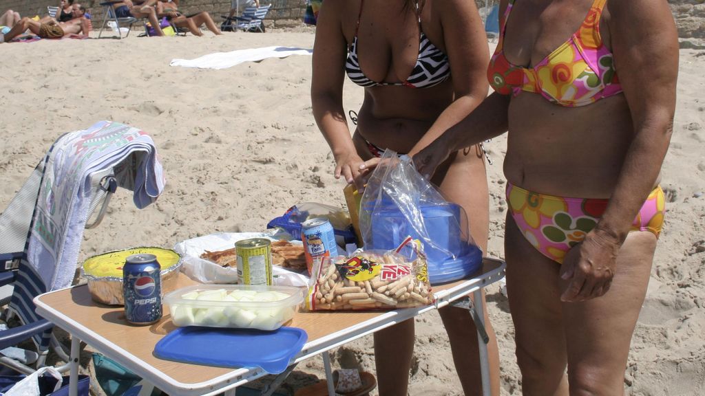 Un día de playa requiere de un gran cargamento