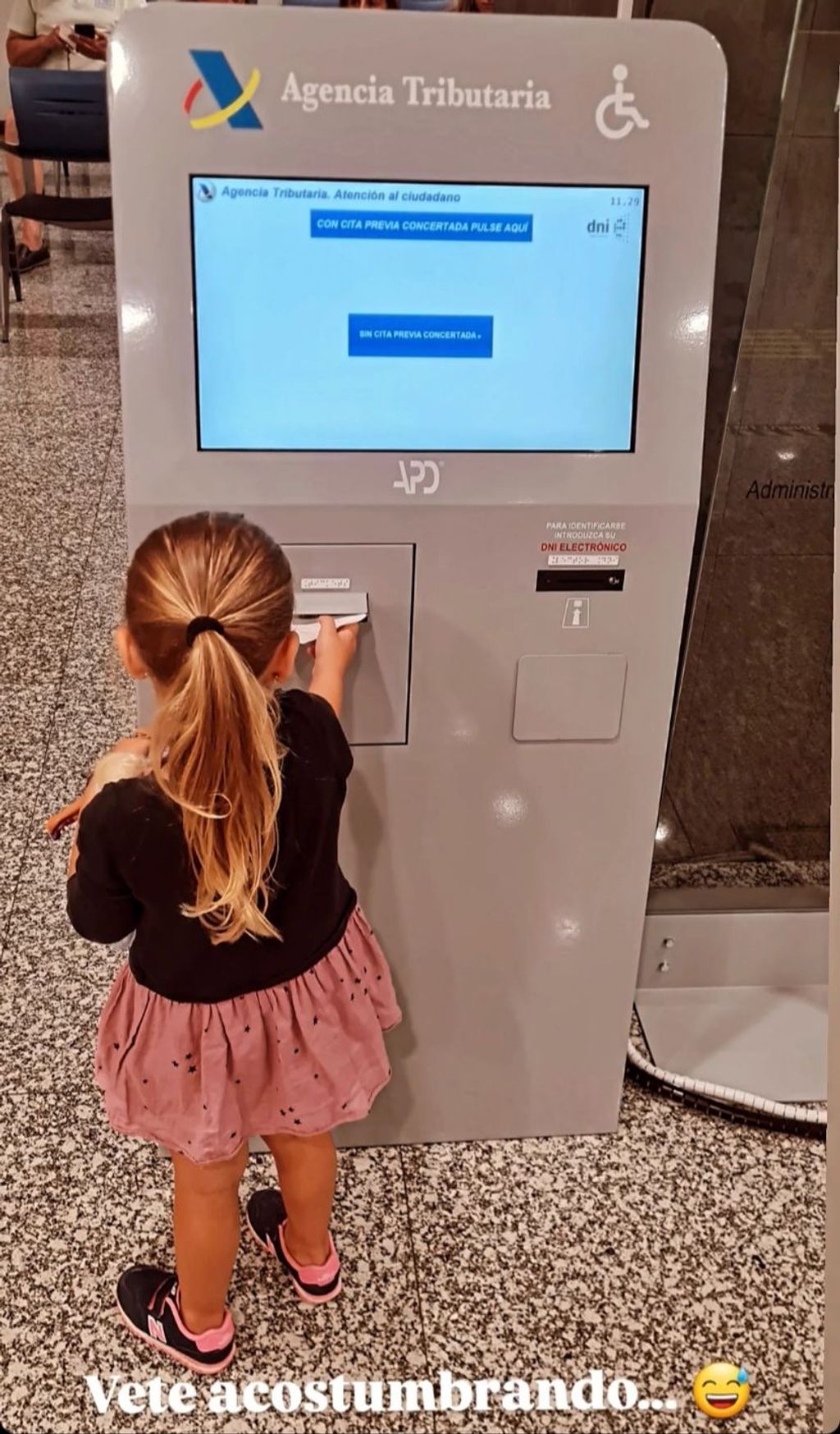 La hija de Javier Ungría en sus historias temporales