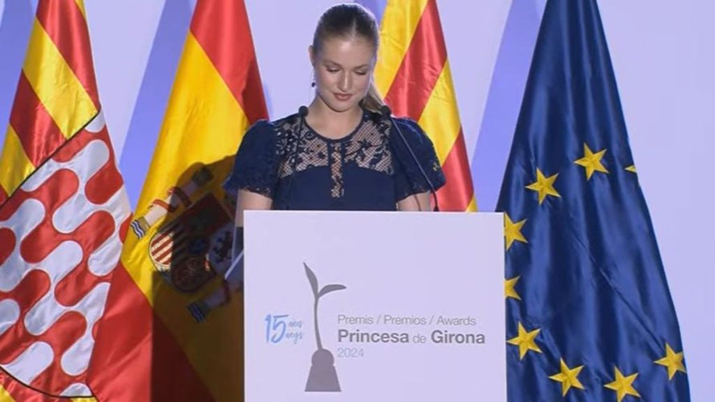 La princesa Leonor en los Premios Princesa de Girona 2024.