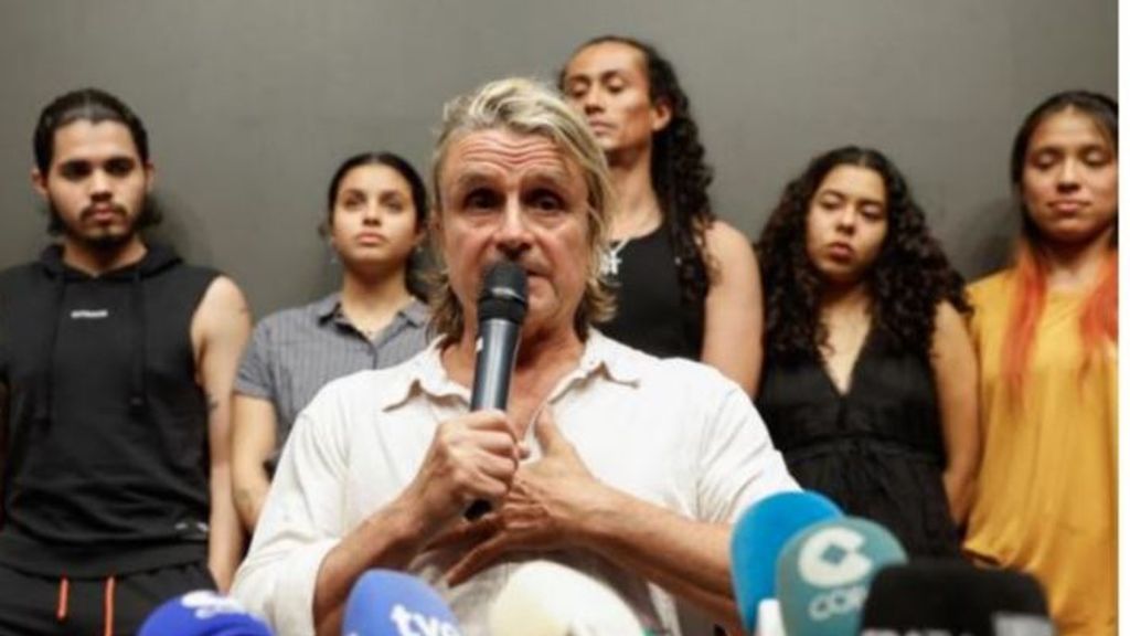 El músico Nacho Cano dio una rueda de prensa tras ser detenido por la supuesta contratación irregular de 17 bailarines