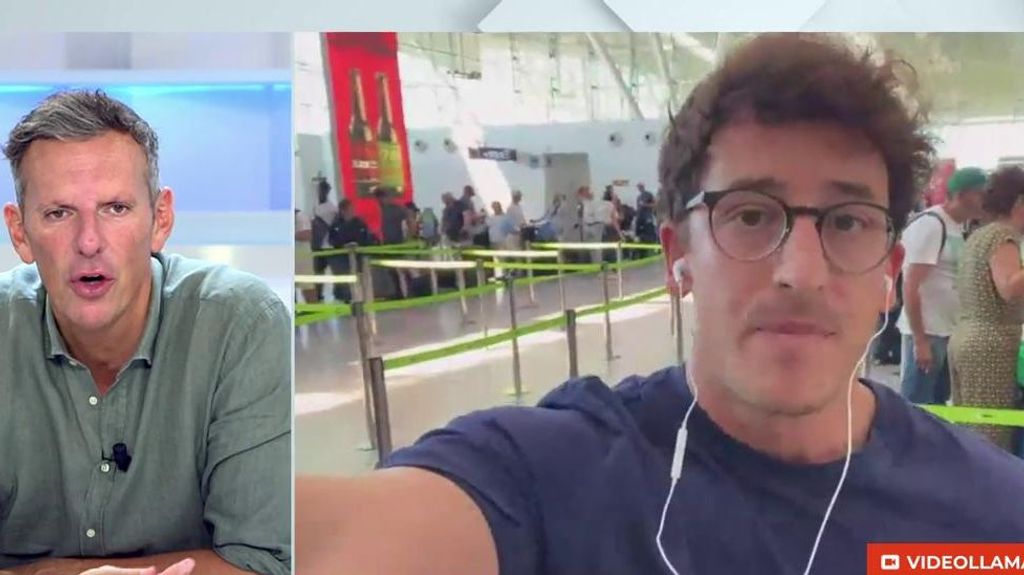 Julio Uzal, reportero de 'Vamos a ver' y afectado por los retrasos en aeropuertos: "Hay que venir con cuatro horas de antelación y es mejor pagar en efectivo"