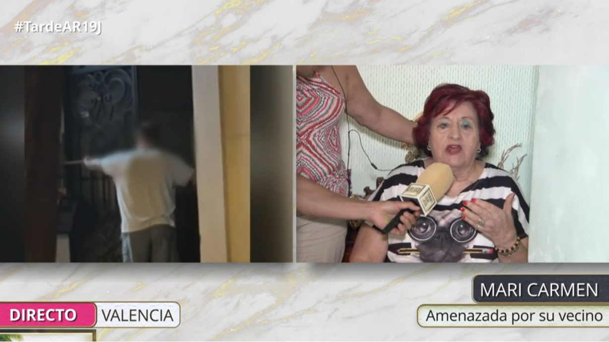 Mari Carmen, la vecina amenazada por su vecino