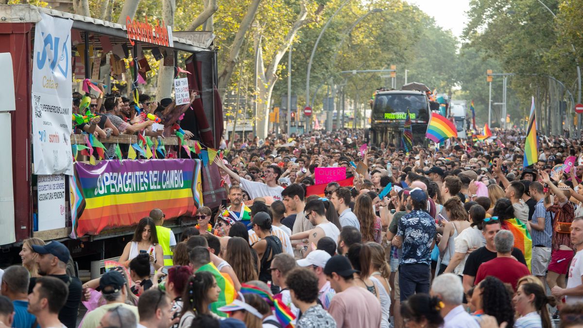 Manifestación Pride en Barcelona