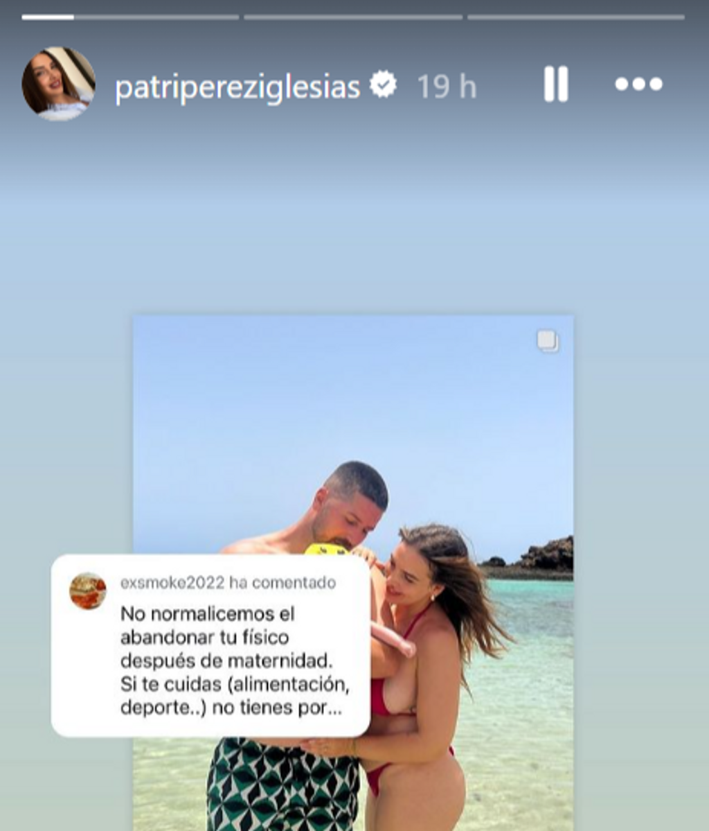 Patricia Pérez a través de sus stories temporales: (@patripereziglesias)