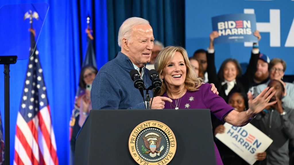 La reacción de Jill, la mujer de Joe Biden, tras su anuncio de retirada