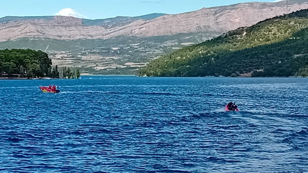 La búsqueda del menor desaparecido en un pantano de Lleida