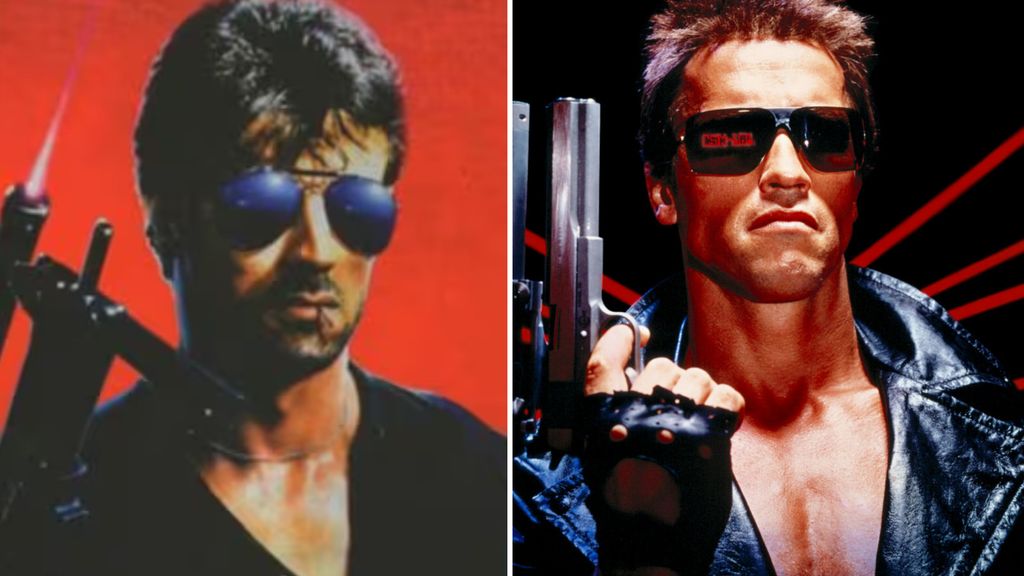 Sylvester Stallone como ‘Cobra’ y Arnold Schwarzenegger como Terminator