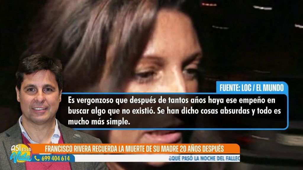 La versión de Fran Rivera sobre lo que sucedió la noche de la muerte de Carmina Ordóñez