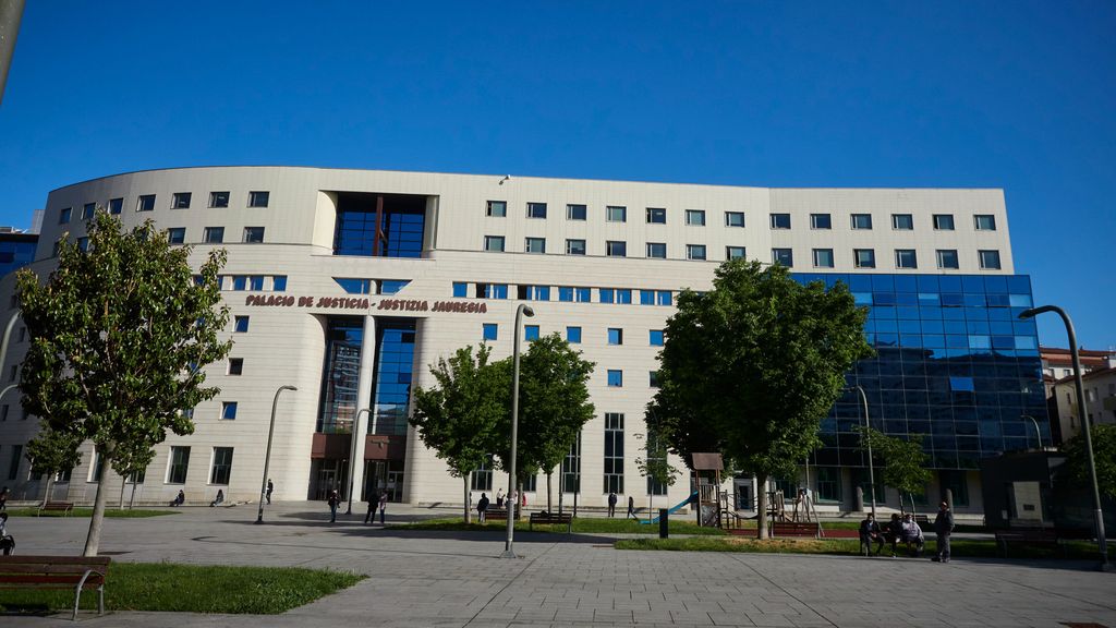 Fachada del Palacio de Justicia de Pamplona, a 10 de mayo de 2021, en Pamplona, Navarra, (España).