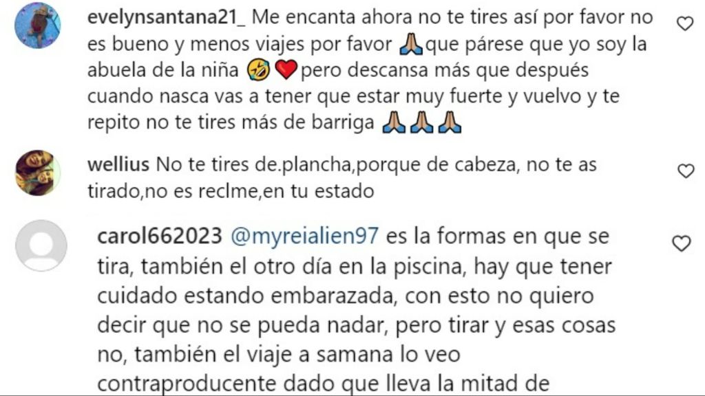 Los comentarios de los seguidores de Anabel Pantoja