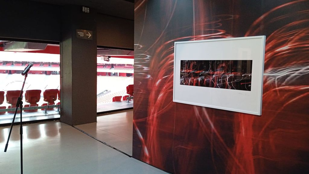 Parte de la colección expuesta en el Athletic Club Museoa