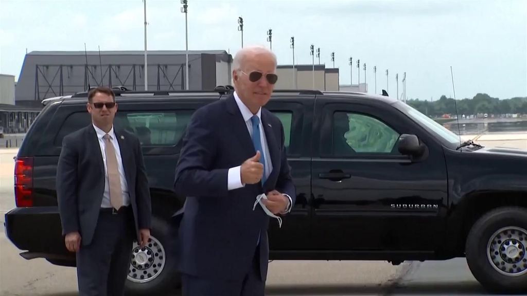 Primeras imágenes de Joe Biden tras retirar su candidatura a presidente de EEUU