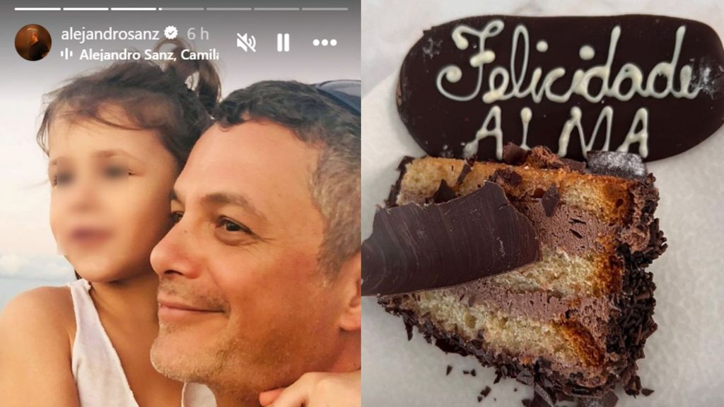 Alejandro Sanz felicita a su hija Alma, que cumple 10 años.