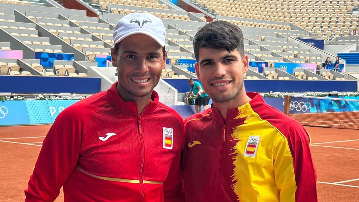 Carlos Alcaraz y Rafa Nadal