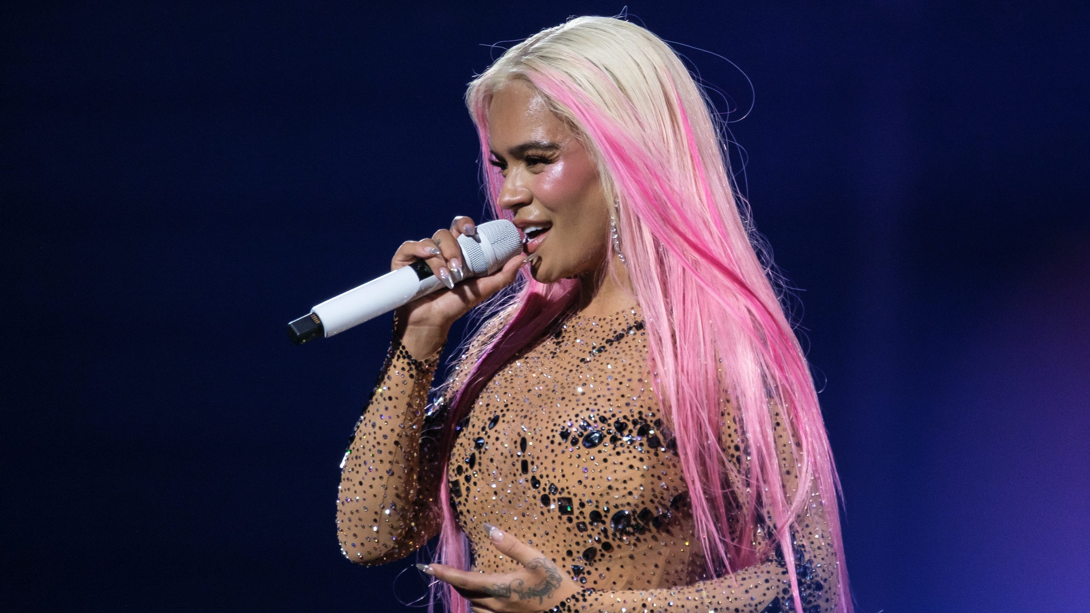 Karol G en uno de sus conciertos.