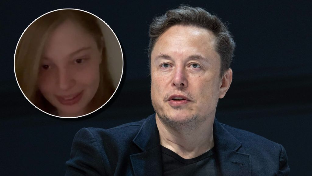Elon Musk y su hija Vivian en un fotomontaje de la web de Informativos Telecinco.