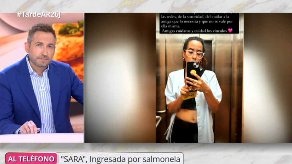 Sara, una de las afectadas por salmonela