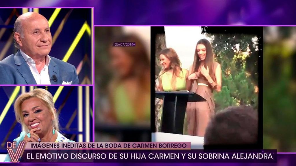 El discurso de Alejandra Rubio en la boda de Carmen Borrego ¡De viernes! Top Vídeos 154