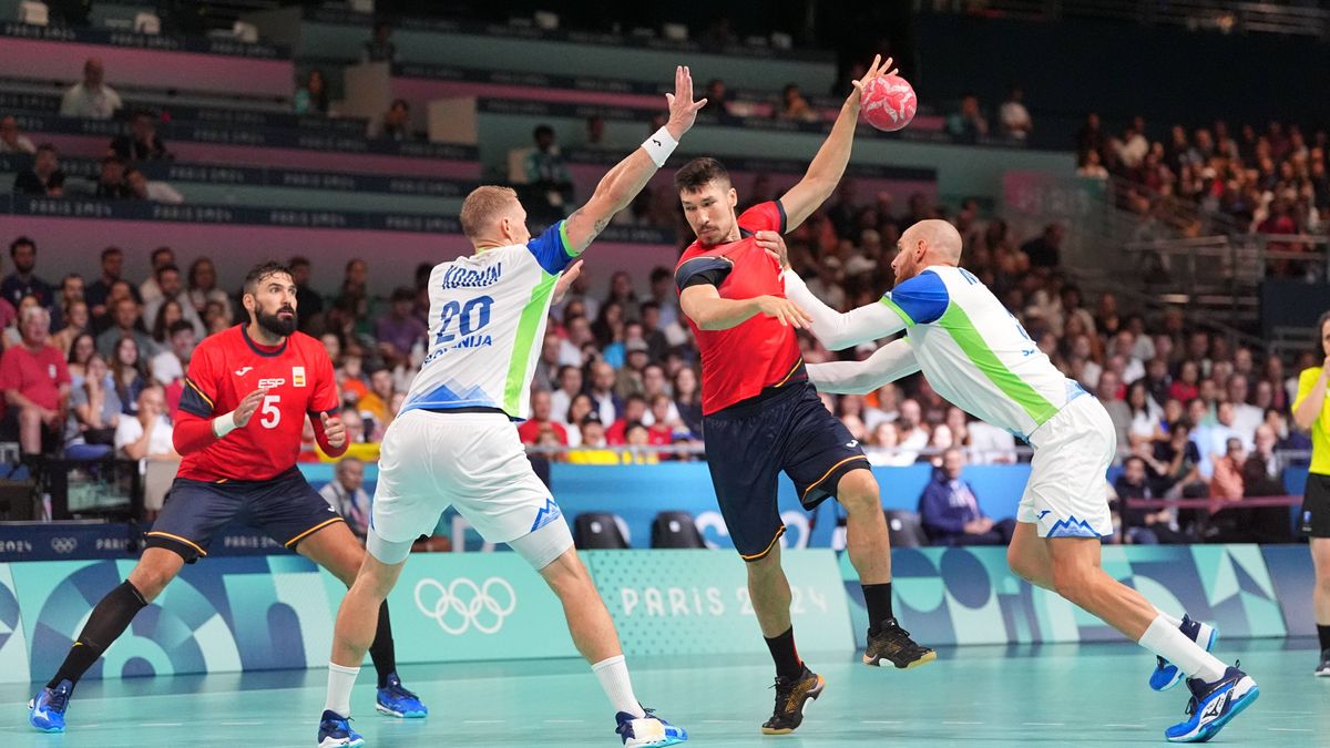 La selección española masculina de balonmano vence a Eslovenia en su estreno en los Juegos de París