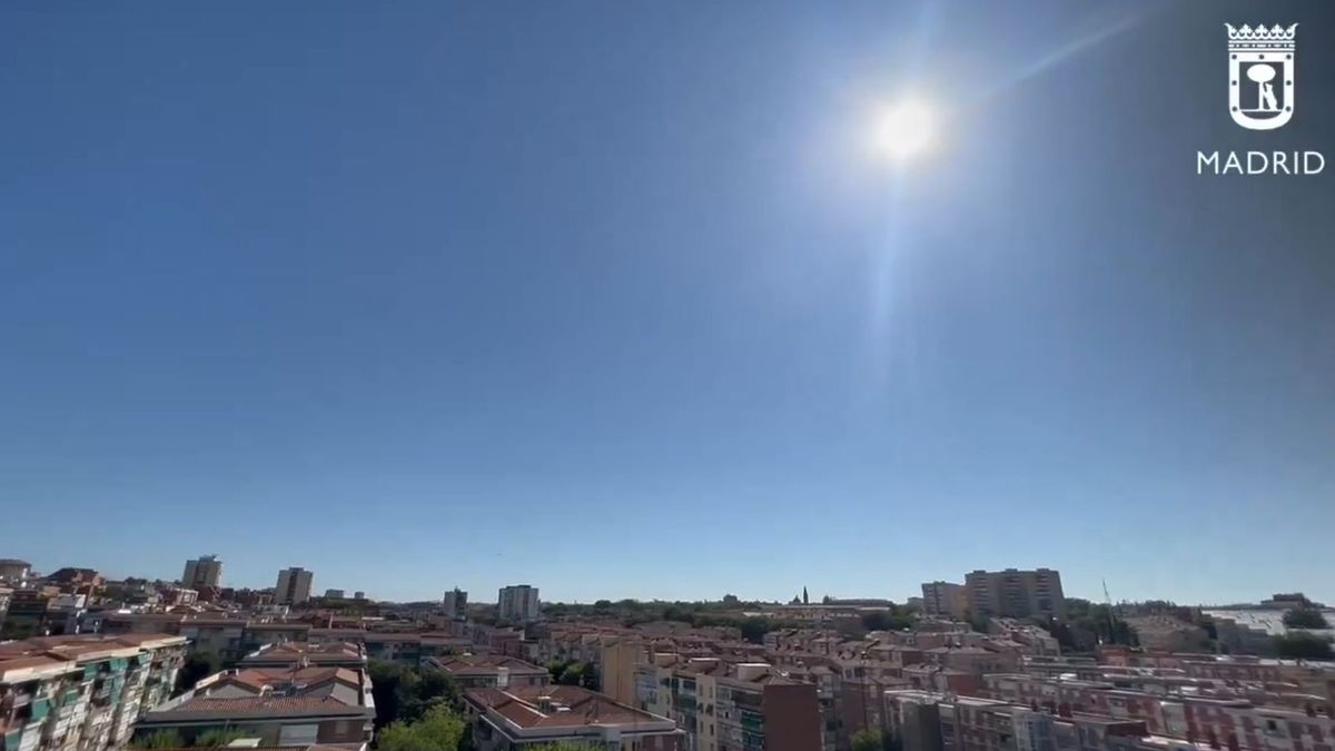 Panorámica de la ciudad de Madrid en julio