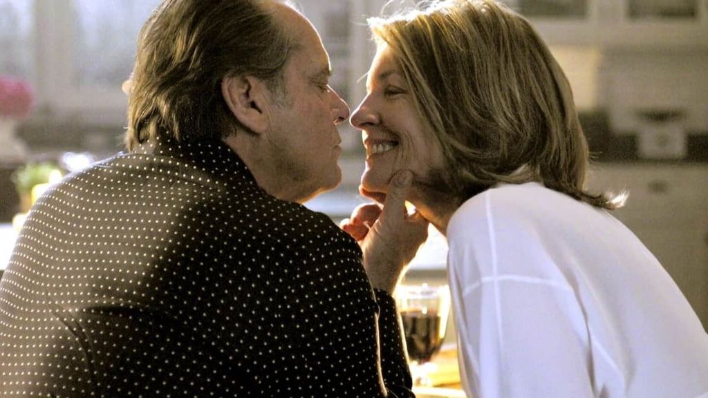 Fotograma de Diane Keaton y Kach Nicholson en 'Cuando menos te lo esperas'