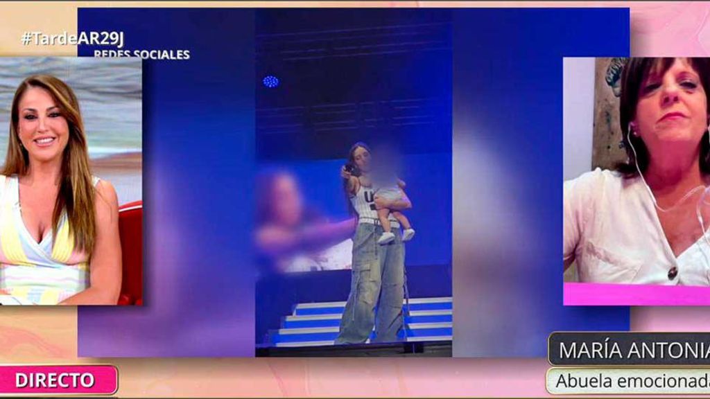 Habla la abuela del niño que se durmió en brazos de India Martínez en un concierto: "Todo se quedó en silencio"