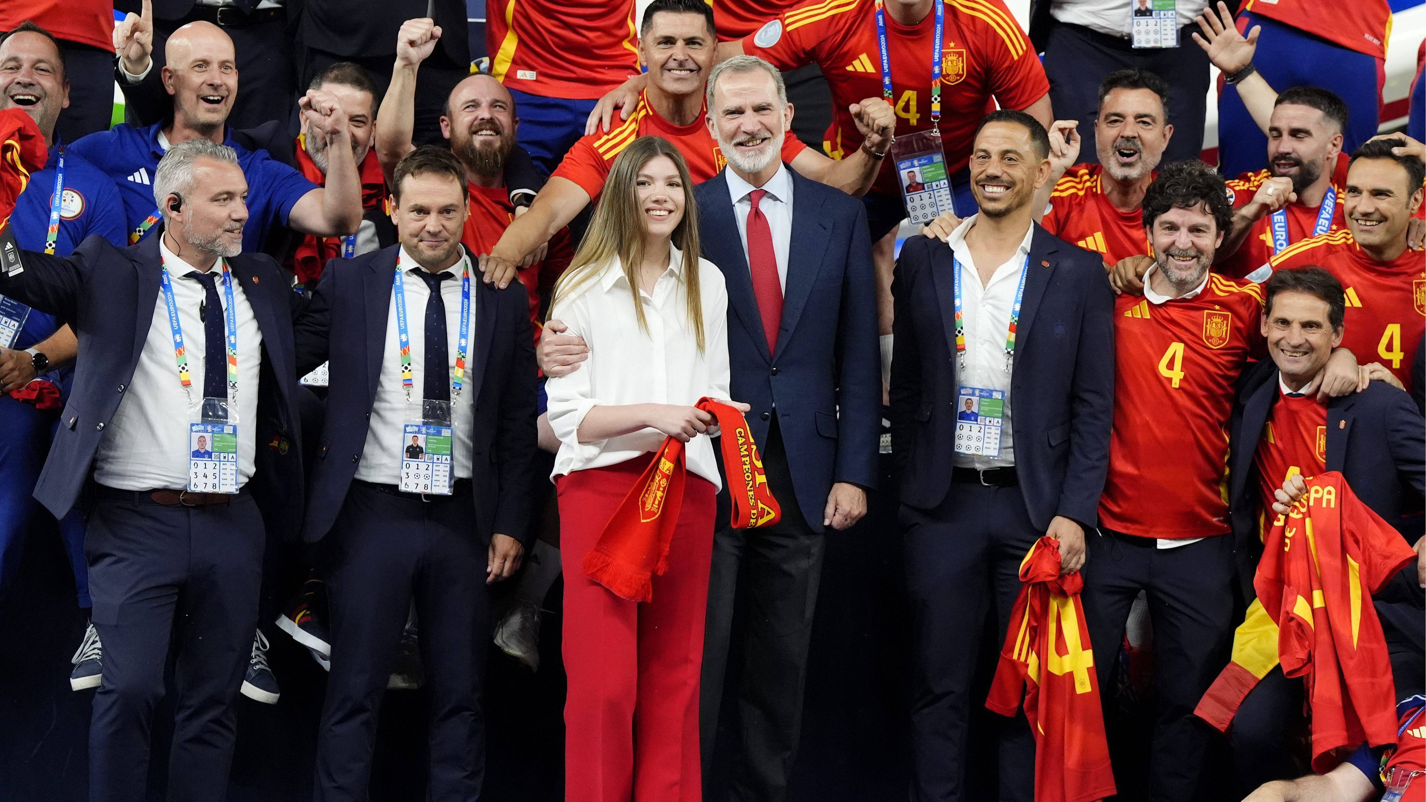 La infanta Sofía, en las celebraciones de la Eurocopa 2024