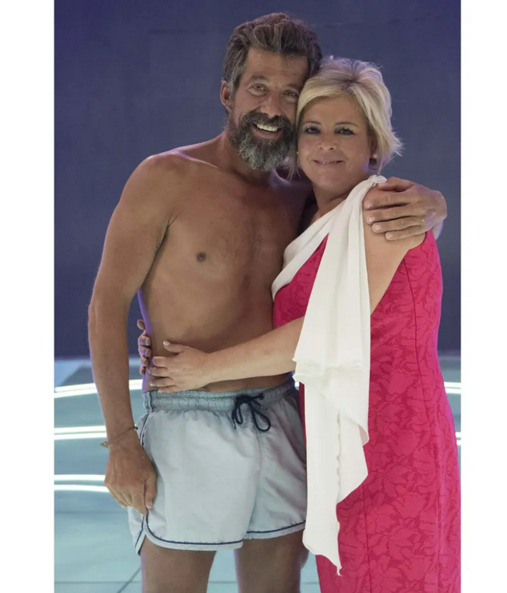 José Luís Losa junto a su esposa en la final de 'Supervivientes 2017'