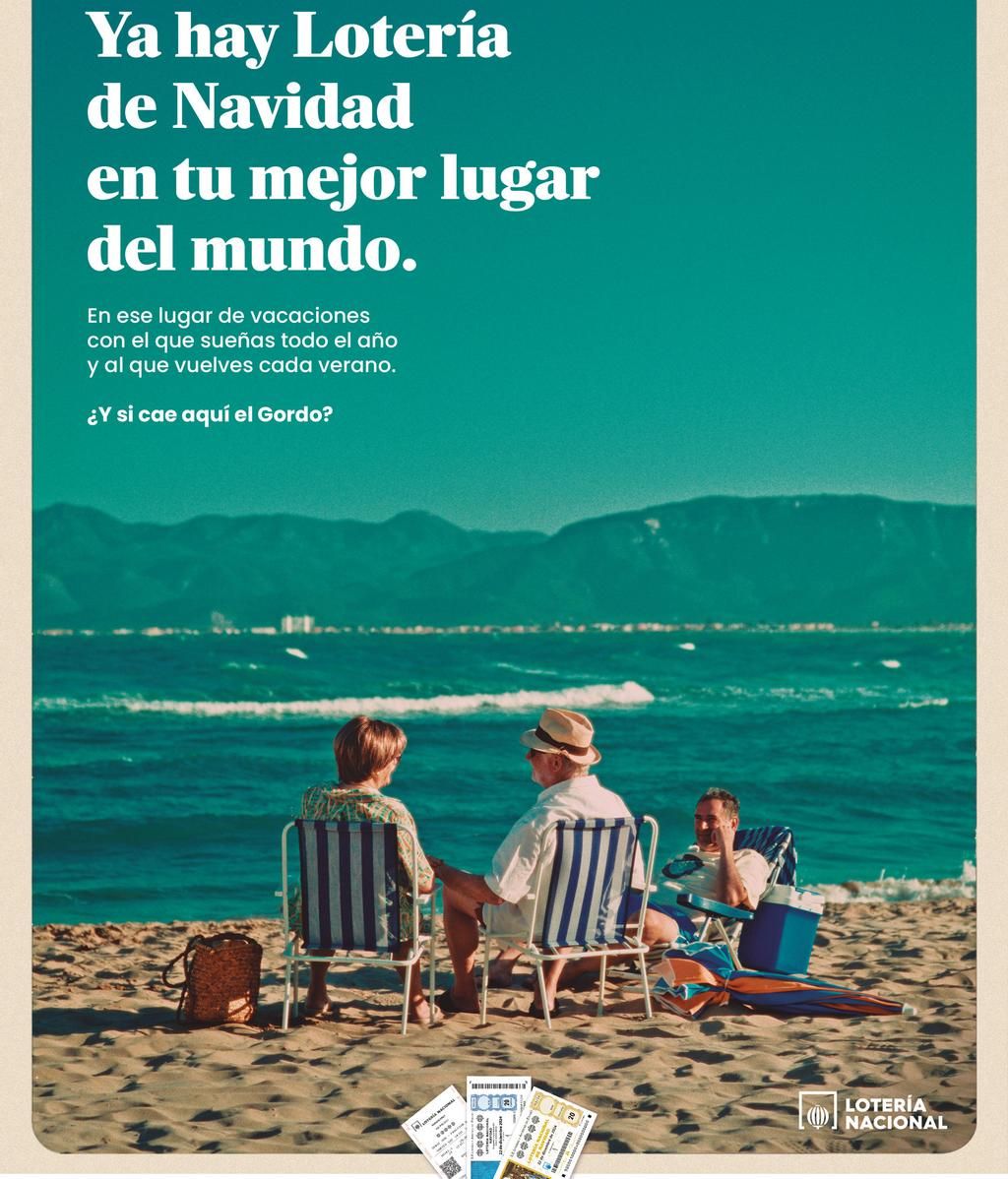 La playa de siempre o la plaza del pueblo protagonizan la campaña de verano de la Lotería de Navidad 2024
