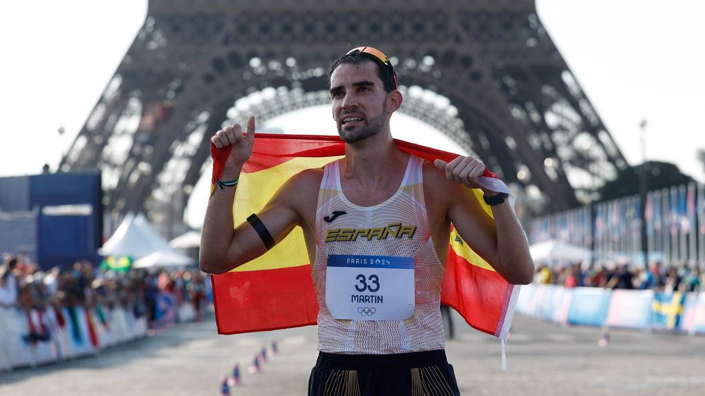 Álvaro Martín se cuelga la medalla de bronce en los 20 km marcha