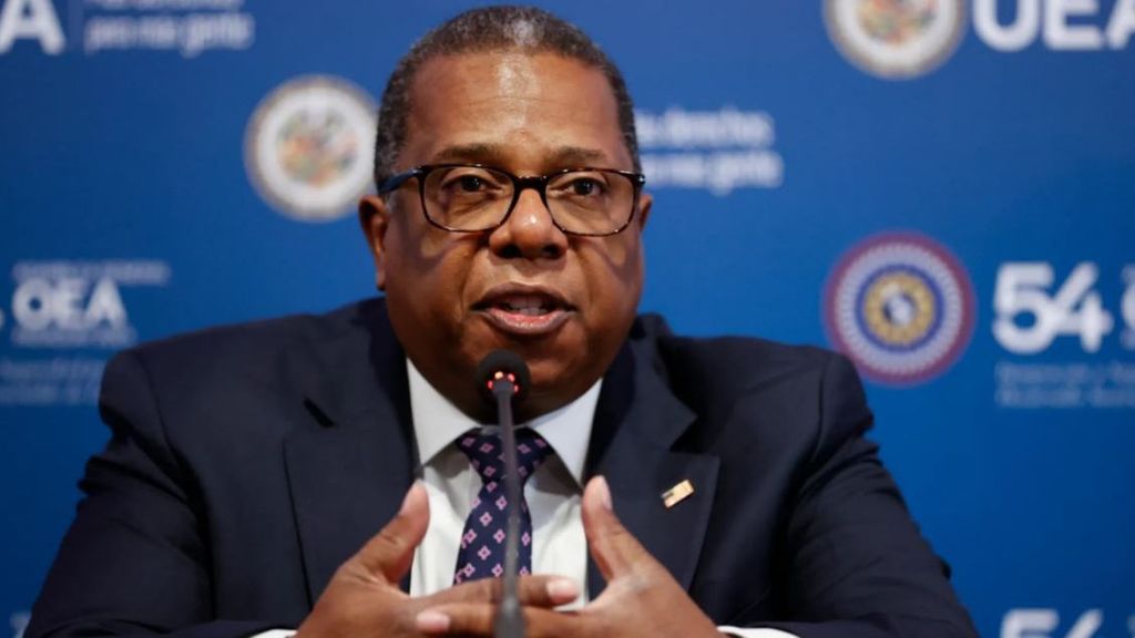 El representante de EEUU ante la Organización de Estados Americanos, Brian Nichols