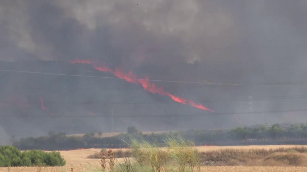 El incendio de Loeches, Madrid, continúa activo aunque controlado: decenas de personas, desalojadas