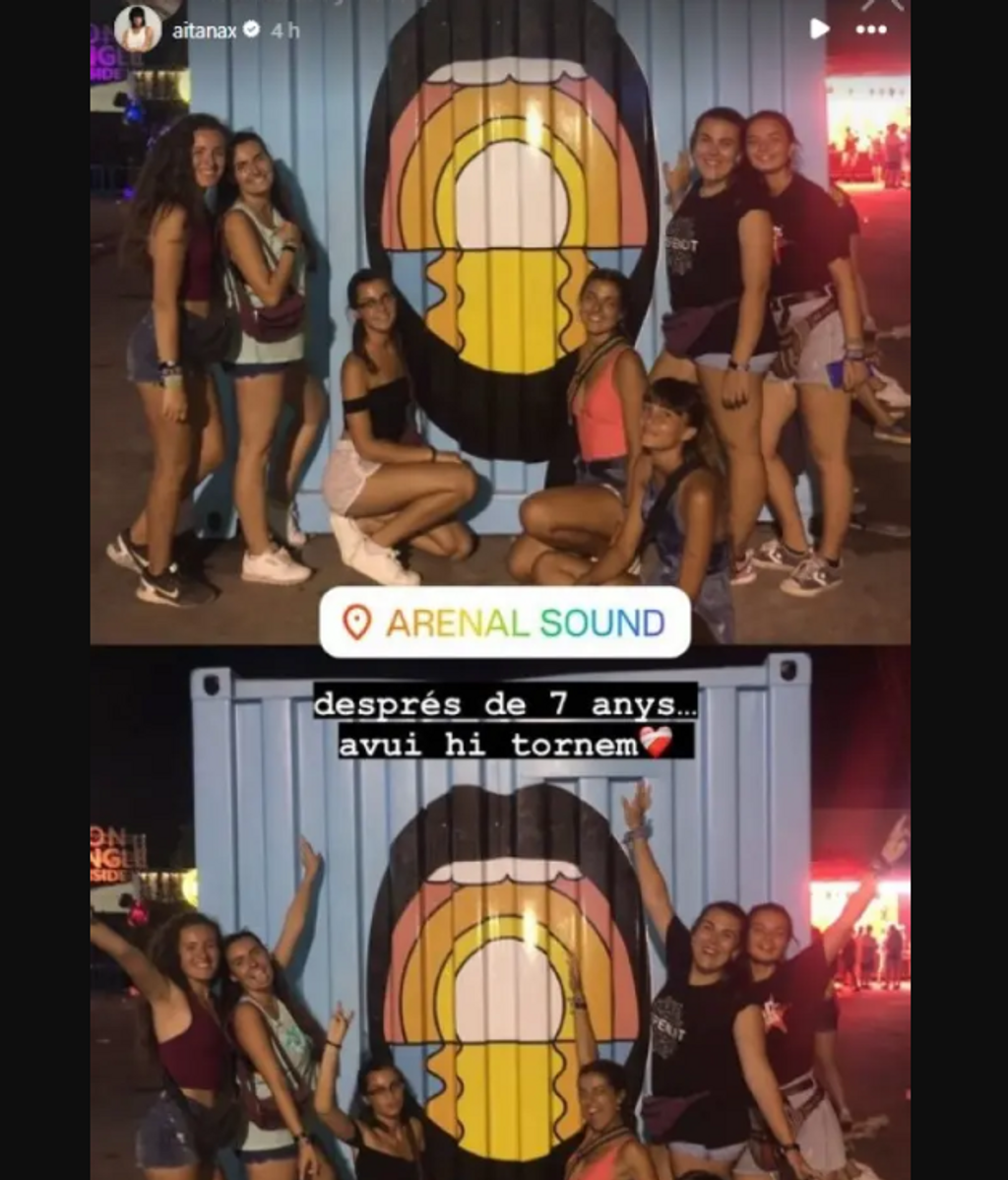 Aitana y sus amigas, en el Arenal Sound hace siete años