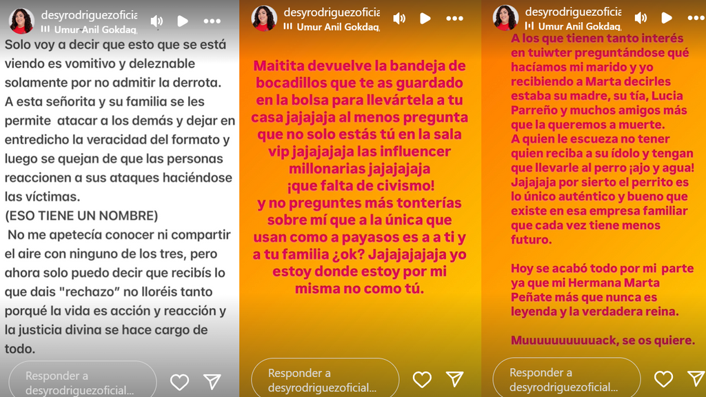 Desirée Rodríguez carga contra la familia Suescun/Galdeano