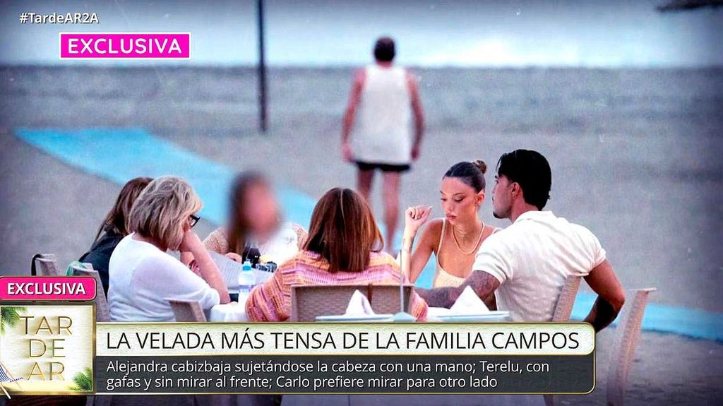 La cena familia de Terelu Campos con su hijo y su yerno