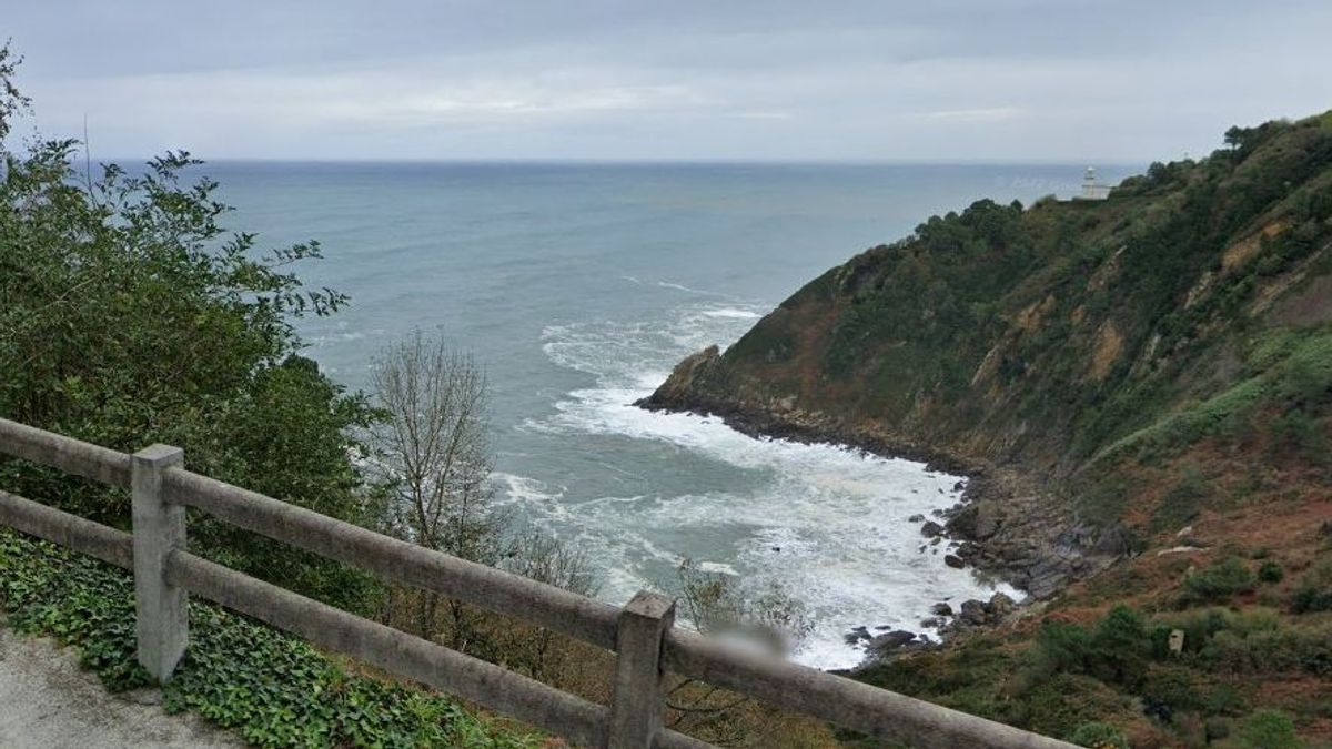 Cala Tximistarri en San Sebastián, Guipúzcoa