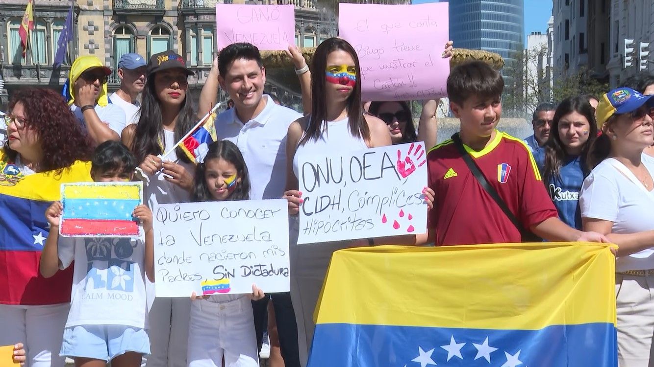 Manifestación en Bilbao por el fraude en Venezuela