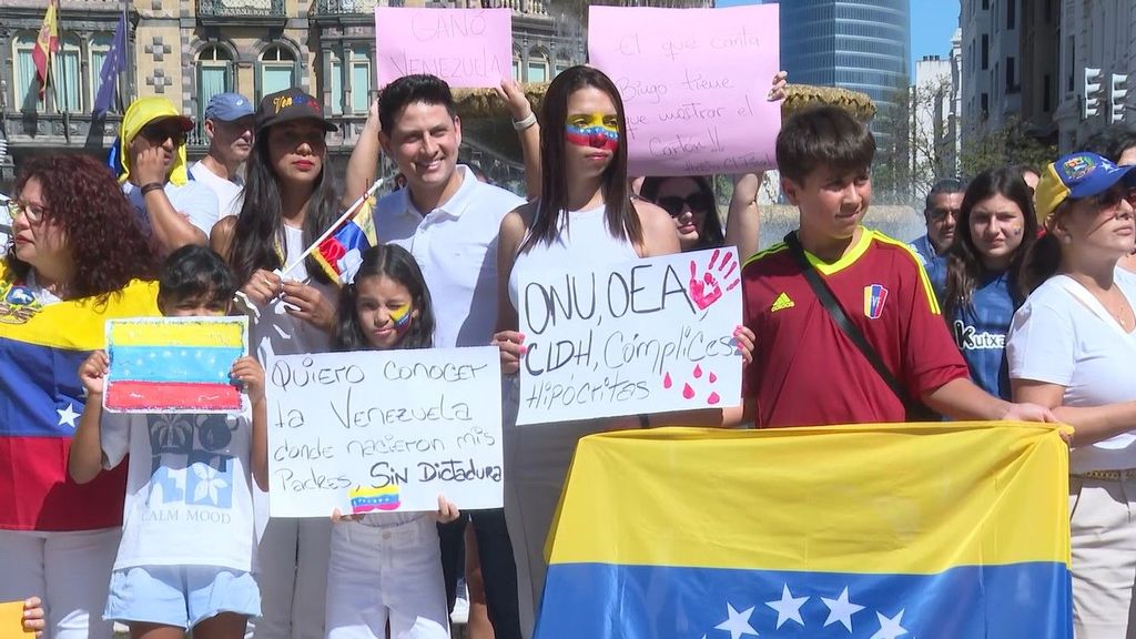 Manifestación en Bilbao por el fraude en Venezuela