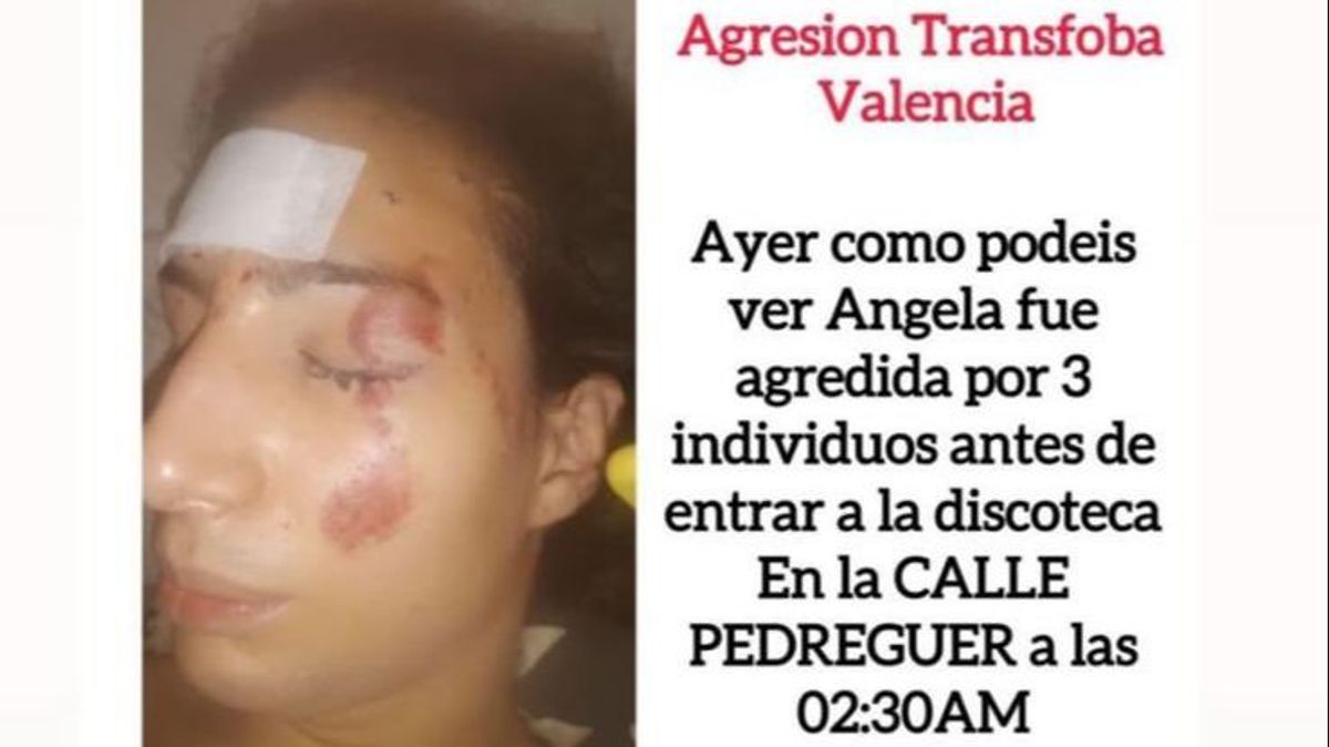 La agresión a Ángela ha sido ampliamente difundida en redes sociales, pidiendo colaboración para identificar a los agresores