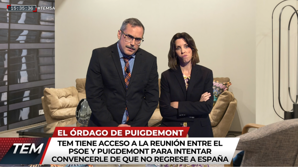 La divertida parodia de 'TEM' con la reunión del PSC y Puigdemont en Suiza