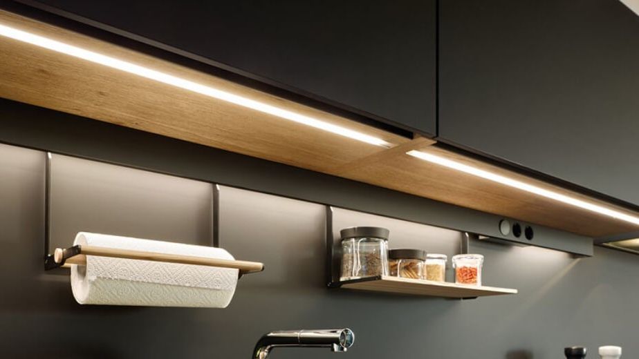 Puntos de luz en una cocina