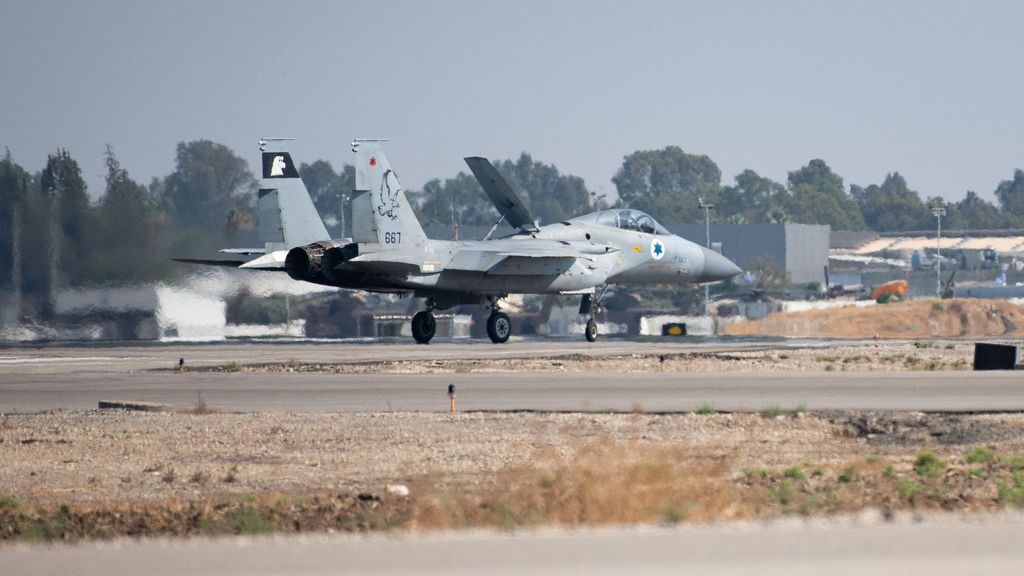 Un caza de combate F-15 del Ejército del Aire de Israel