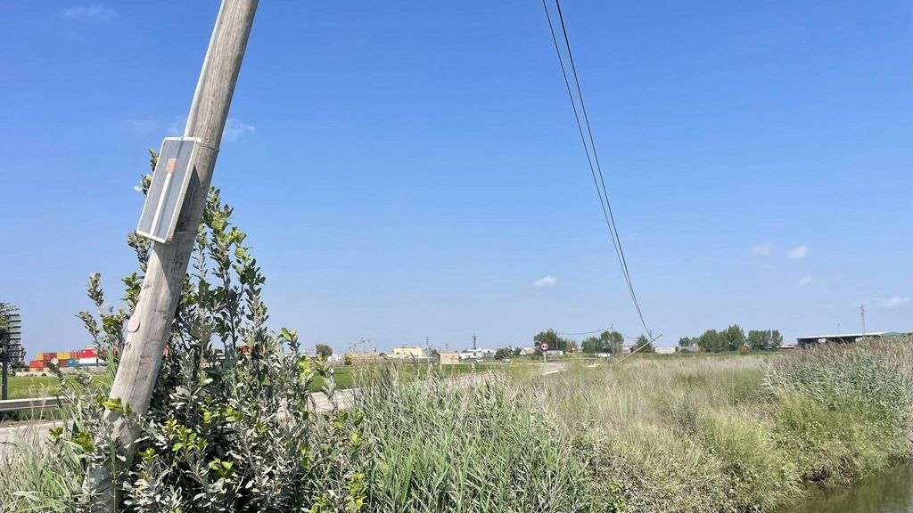 El helicóptero ha chocado con cableado eléctrico