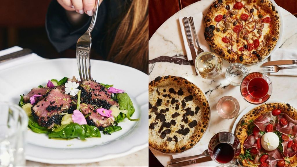 Platos de la carta del restaurante Siena de París.