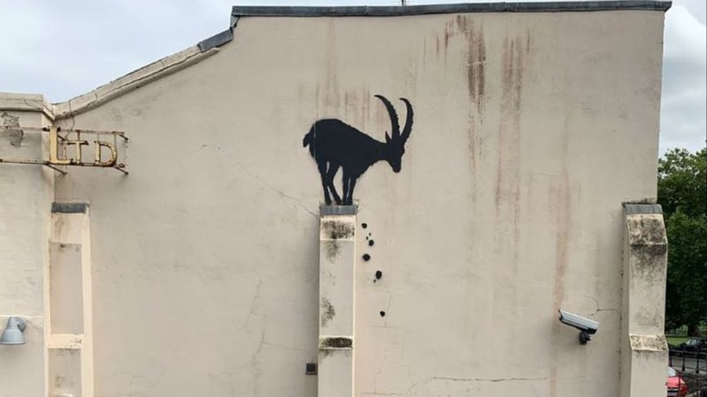 Última obra de Banksy, según ha publicado el artista en sus redes sociales