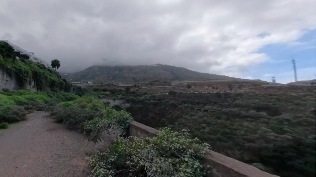 Zona del barranco Madre de Agua en Los Realejos, Tenerife